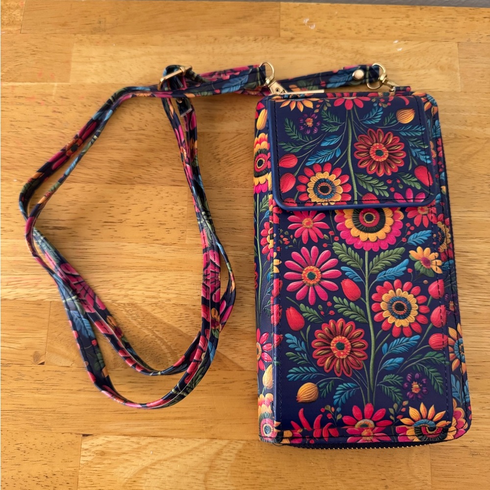 Floral Wallet or Small Bag